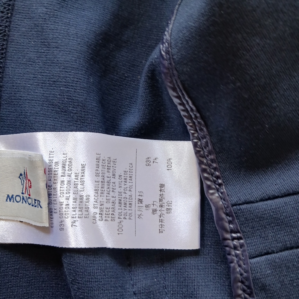 Moncler Navy Blazer 2 In 1 With Removable Vest Size S - Picture 11 of 16